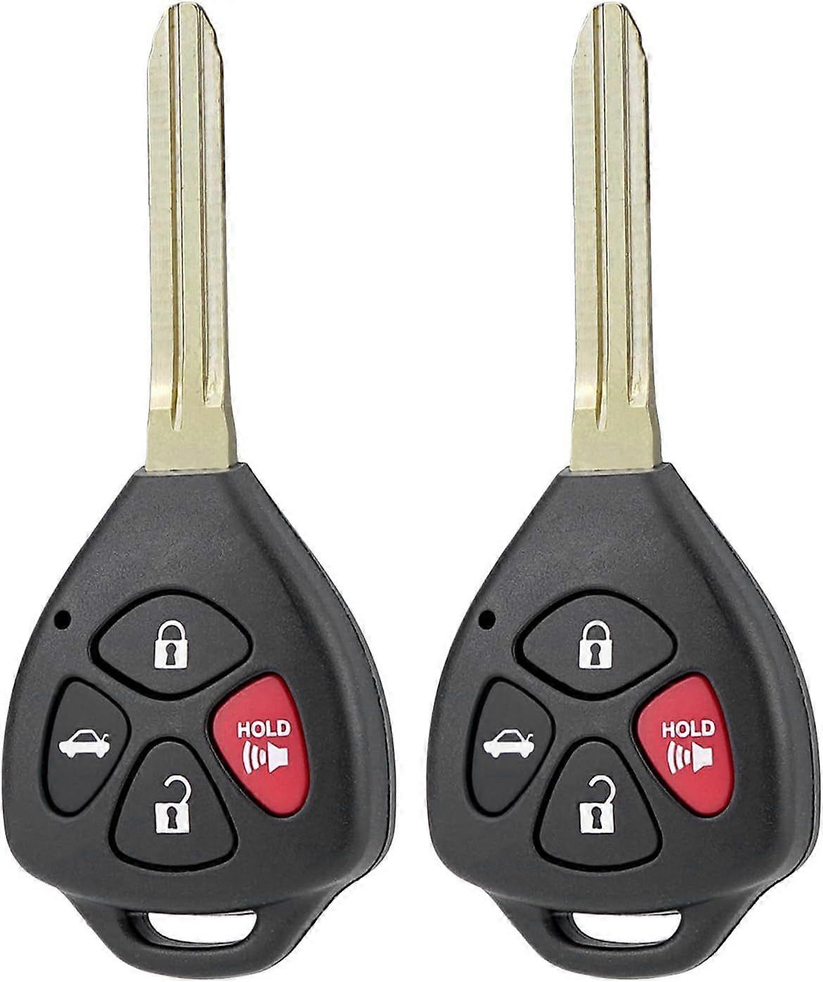 Car Key Fob Replacement 4 Buttons for Toyota Camry Remote Key Fit for 2007 2008