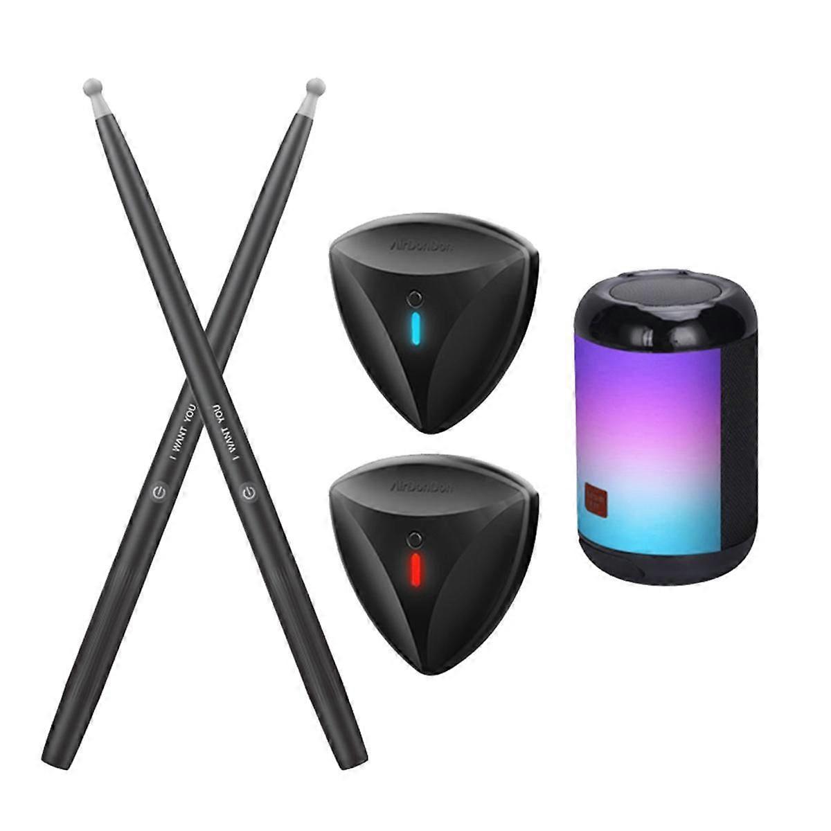 Portable Electronic Air Drum Somatosensory Drum with Drumstick Electronic Drum Musical Instruments for Kids Beginner-C