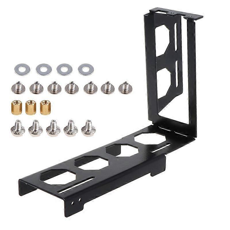 DIY Metal Graphics Card Bracket Riser Fixed Vertical ATX for Case PCI-E 16x x16