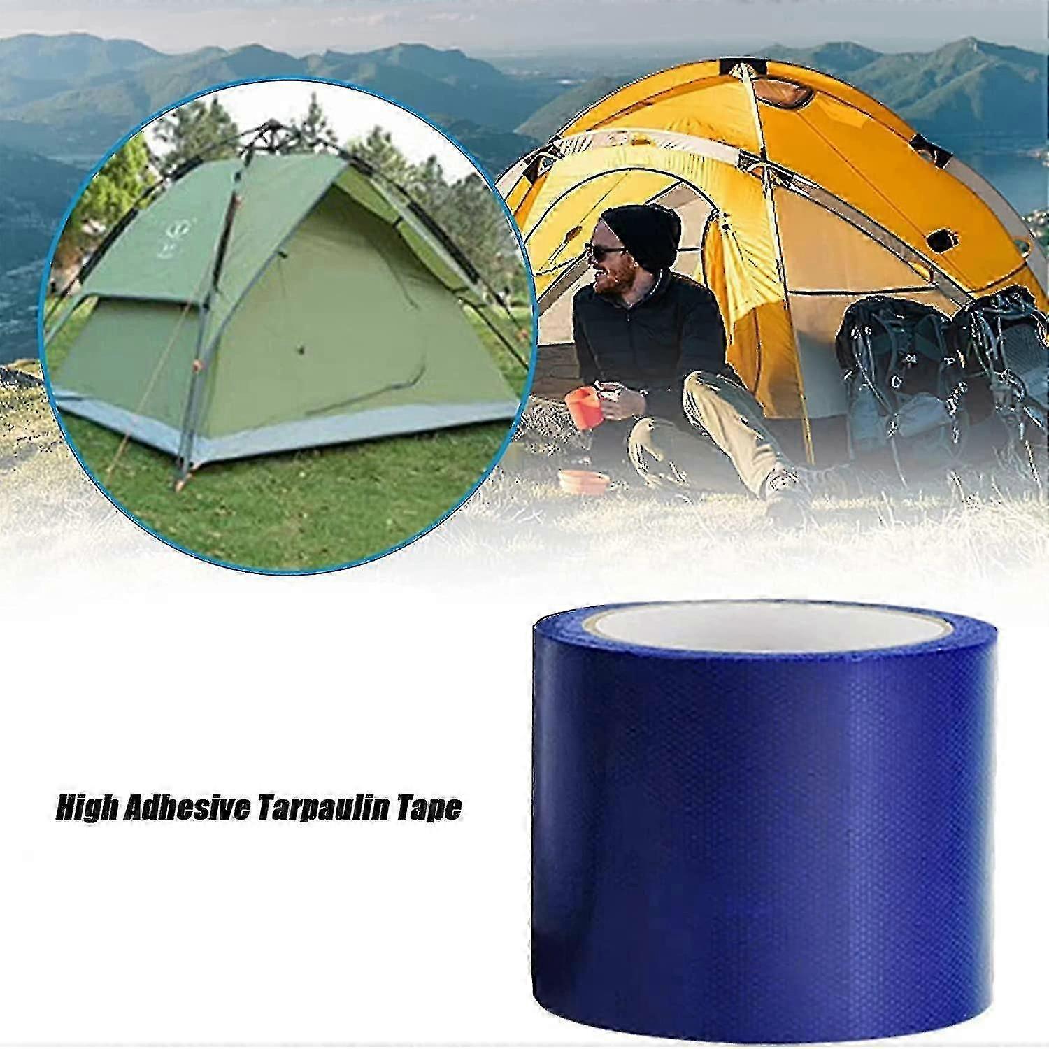 Tarpaulin Repair Tape, 8x500cm Universal Waterproof Rv Awning Repair Tape Tarpaulin And Greenhouse Tent Repair Tape -aqwg