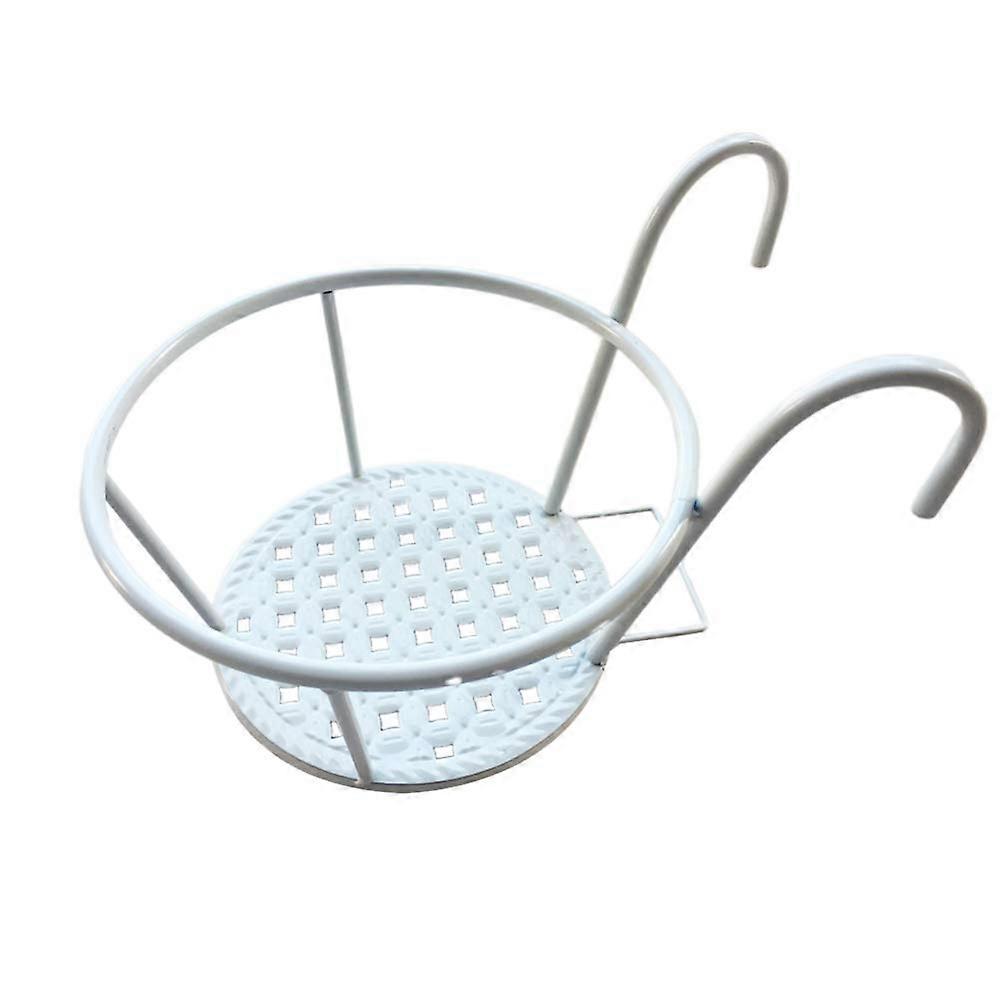 Hanging Planters for Railing 2 Pack Bonsai Flowerpot Holder Iron Art Plant Stand with Hooks Rustic Flowerpot Bracket for Home Office Balcony