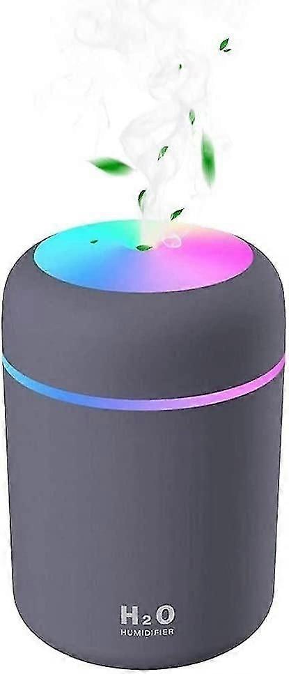 Mini Ultrasonic USB Air Humidifier with 7 Colors of Breath Light, 2 Mist Mode, for Bedroom, Office