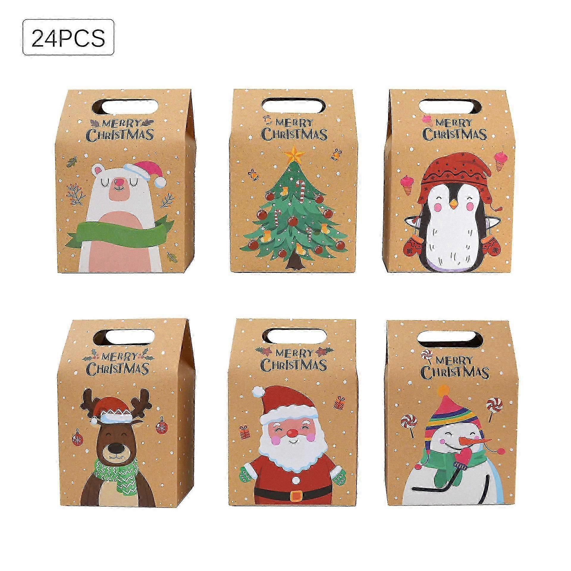 24 Pcs Boxes, 6 Patterns Boxes