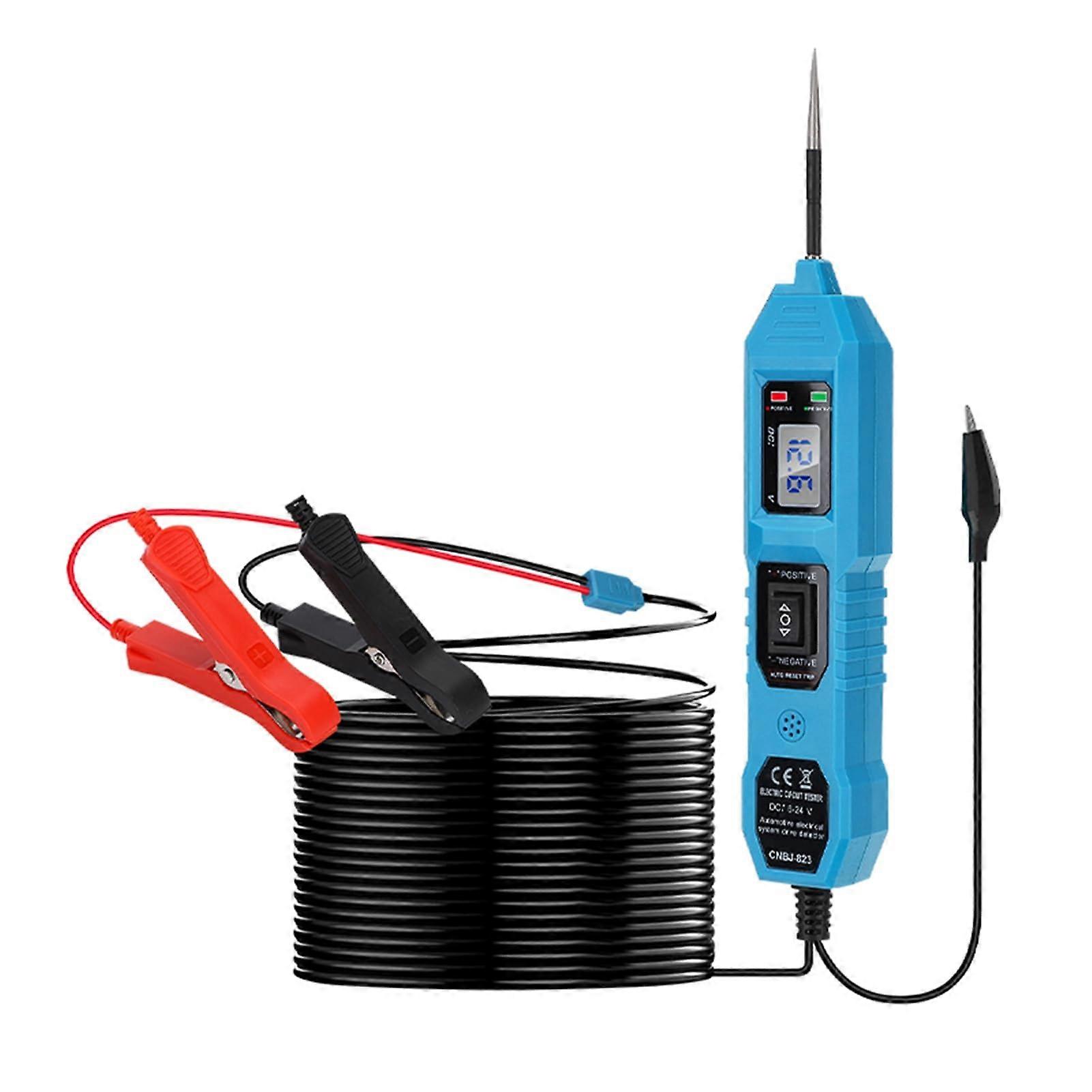 Power Circuit Probe Tester Digital LED Kit with LCD Screen for Car Component Activation Diode and Ground Detection