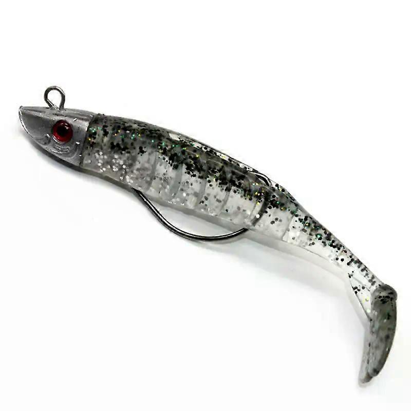 Shad com 9cm15g11cm 25g Jig Head Super Soft Vinil Paddle Tails para Seabass Zander Isca de Pesca 6 cores Soft Bait KIT