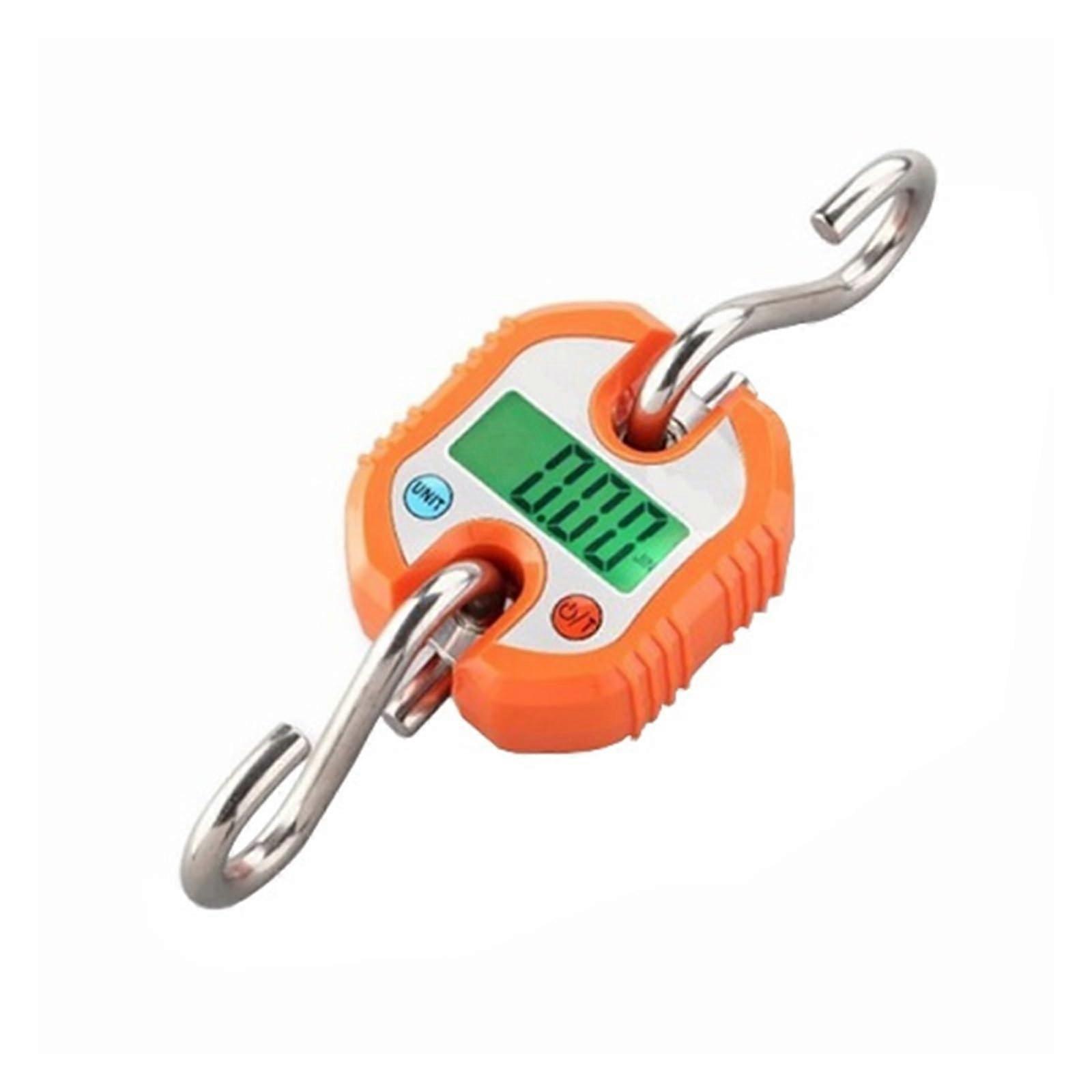 Hanging Scale 0.2-150KG Lightweight Detachable Micro Crane Scale for Industrial Agricultural Laboratory Use Sturdy Orange Hook