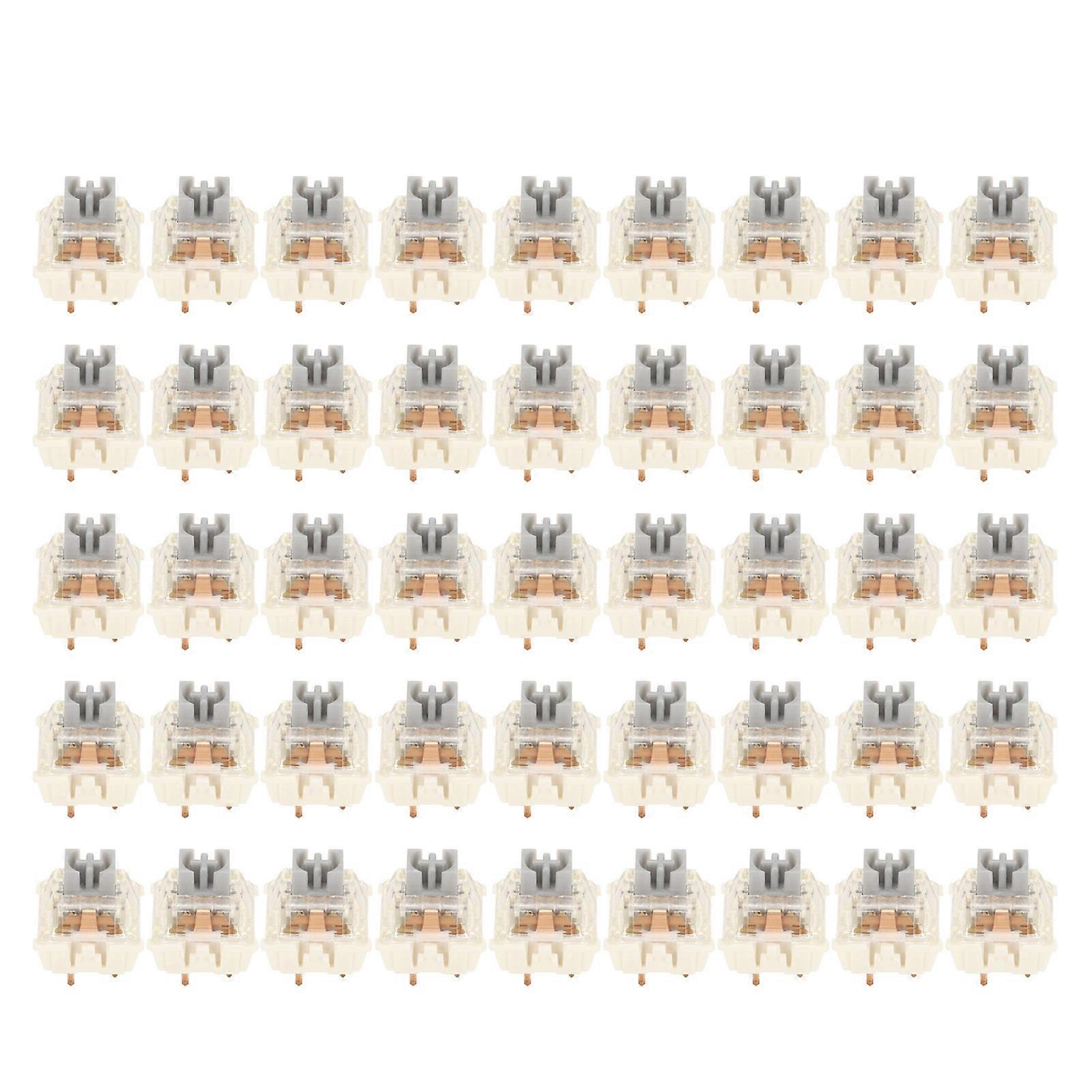 45Pcs Mechanical Keyboard Waterproof Backlight Silent Linear Mechanical Key Switches Set for DIY