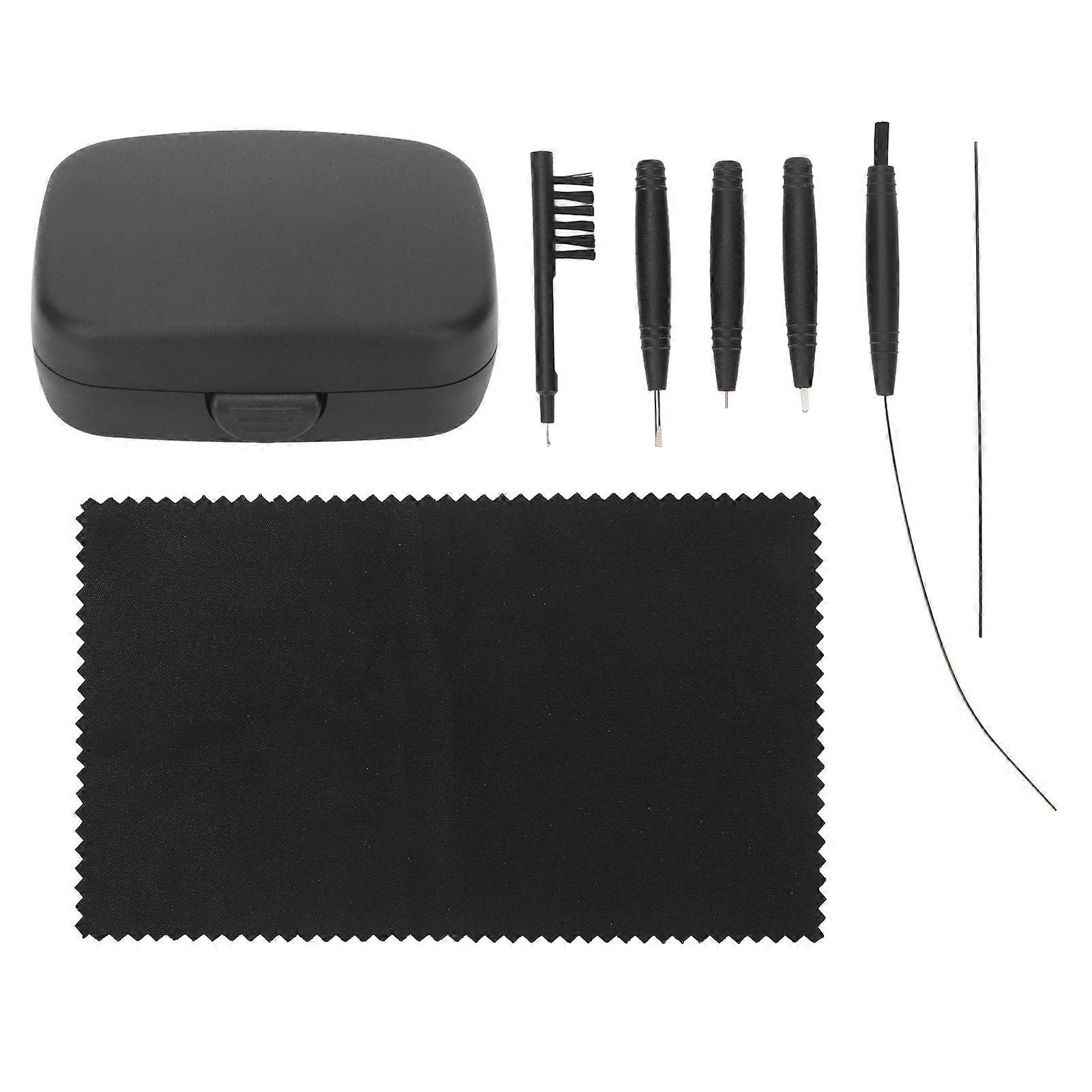 8pcs Hearing Amplifier Cleaning Tools Earwax Removal Lightweight Complete Professional Brush Set