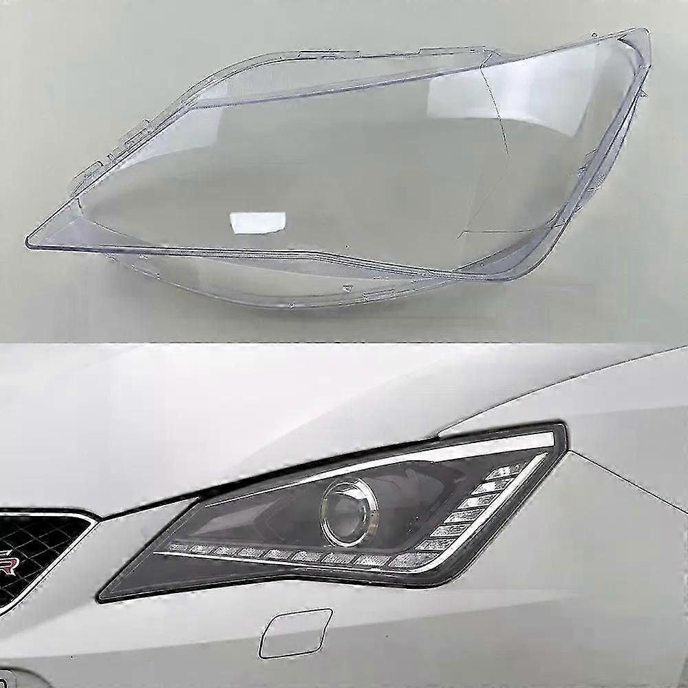 For Seat Ibiza 2012-2017 Headlights Shell Transparent Lampshdade Headlamp Cover Lamp Shade Plexiglass Replace Original Lens