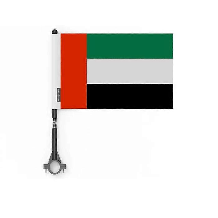 UAE Bicycle Flag in Polyester – 14 x 21 cm – Cycling Flag – 10 pieces