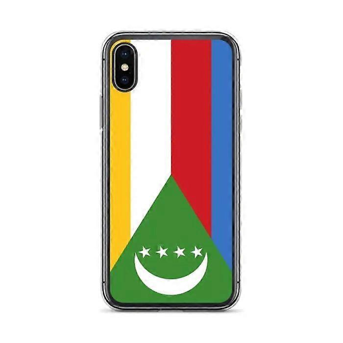 iPhone XS Case - PIXELFORMA - Comoros Flag - Soft Silicone - Full Protection - Lightweight