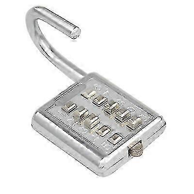 Key Combination Lock 10-Digit Anti-theft Door Padlocksilver
