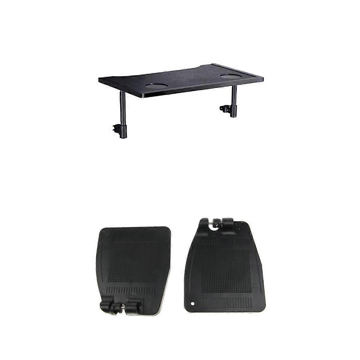 Wheelchair Tray Table with Cup Holders for Disable Eat Reading Rest+Footrest