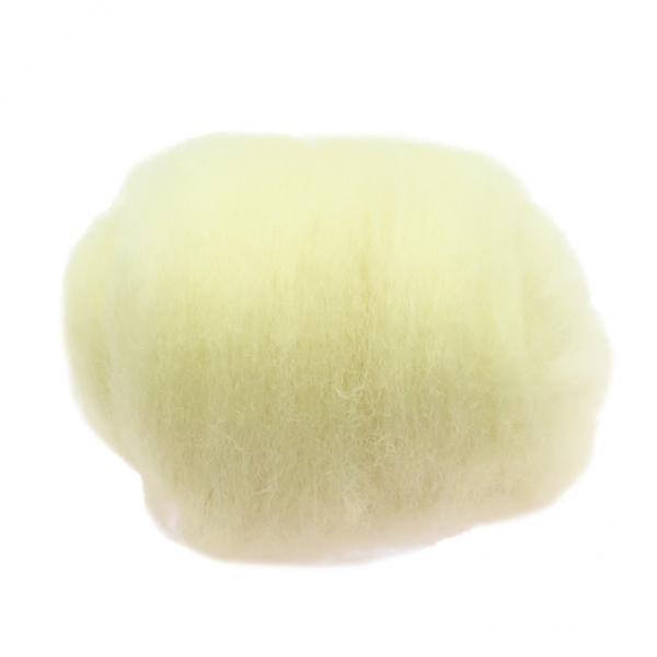 2X Handmade 10g Wool Roving Fibre For Felting Materials Beige