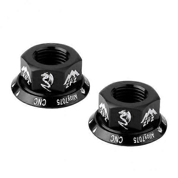 2x 2Pcs M10 Axle Wheel Nuts Quick Fixed Gear Release Flange Nut for MTB Mountain