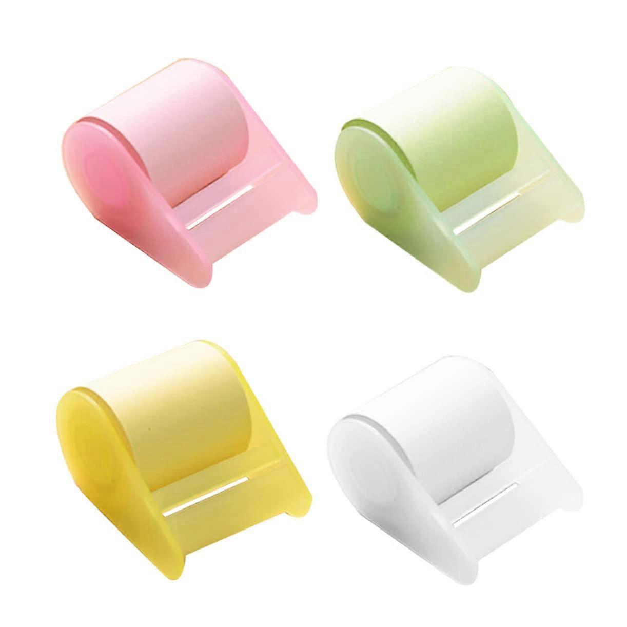 SelfStick Notes Tape Dispenser 4 Rolls Lined Memo Pad for Office Random Color