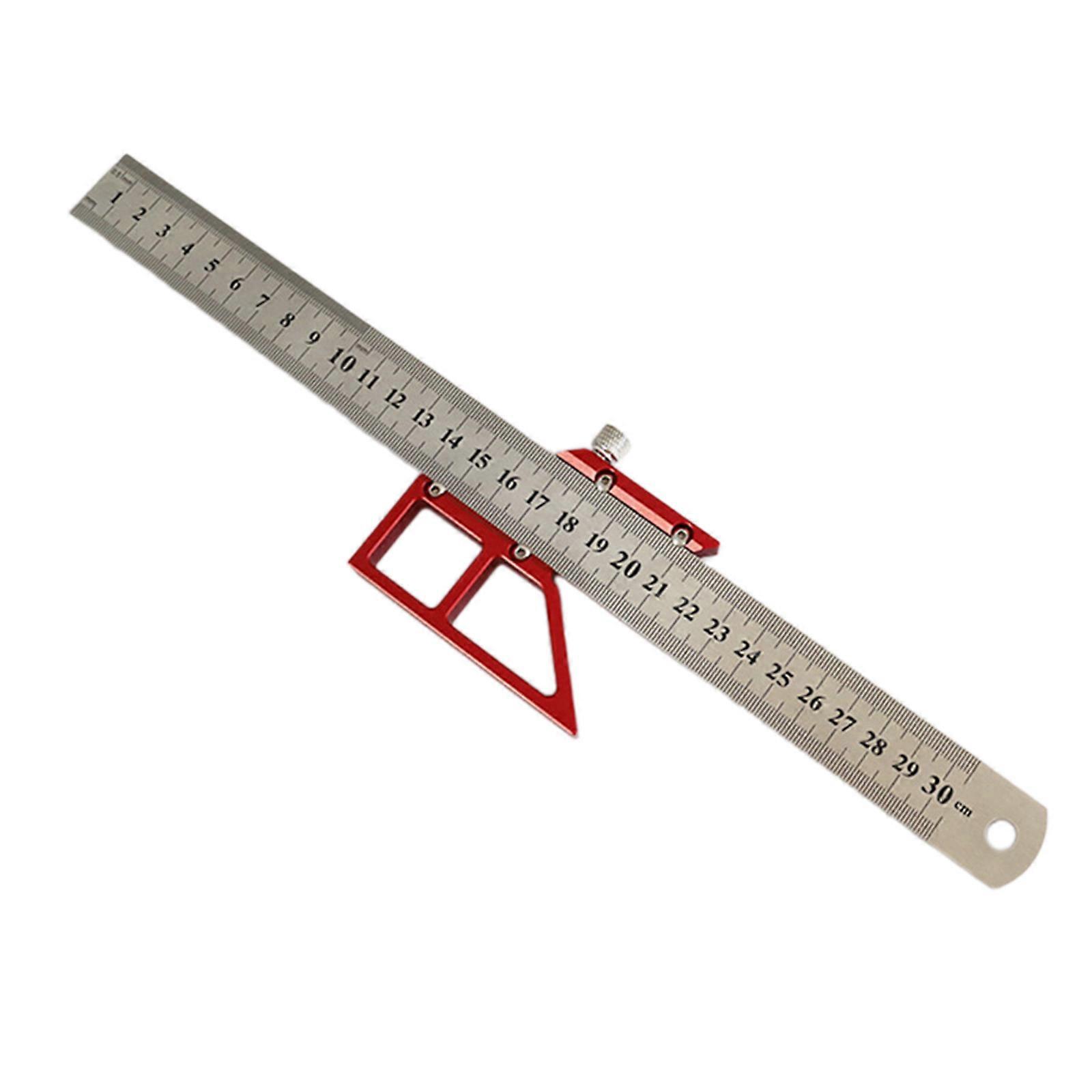 Carpenter Square Multi Purpose Try Angles & Scribing Tool Measuring Tools Aluminum Alloy for Woodworking DIY Crafts
