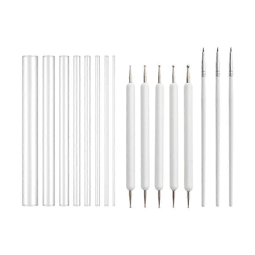 16pcs Mandala Dotting Pen Tools Set για Rock Painting Pottery Clay Modeling Ανάγλυφα είδη τέχνης