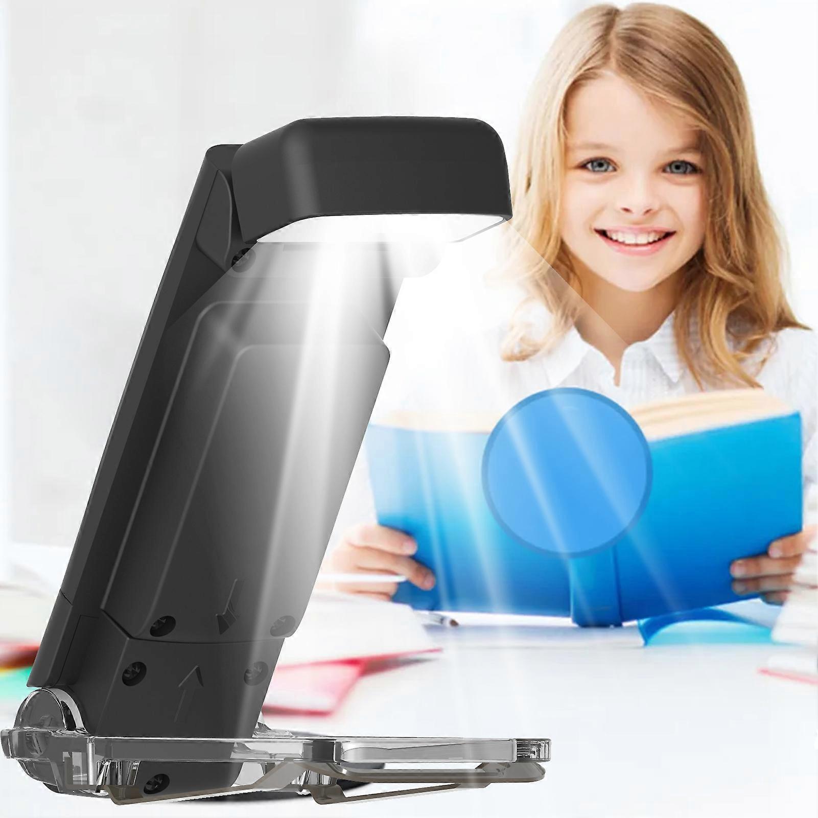 LED Reading Light USB Rechargeable Clip-on Book Light Portable Eye-Care Night Lamp with 3 Color Temperatures & 5 Adjustable Brightness & Timer Shutdo