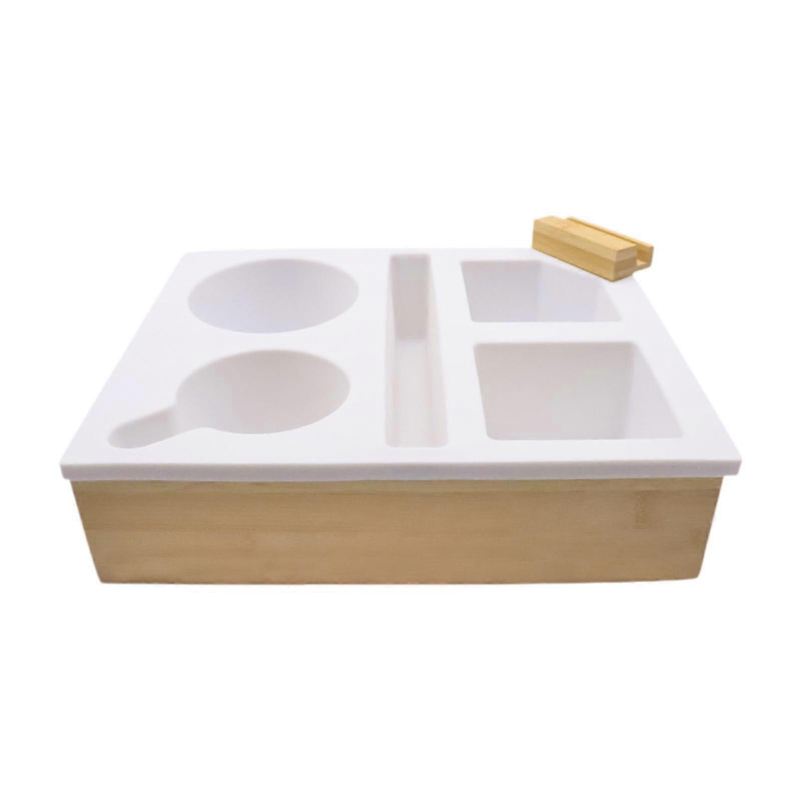 Couch Cup Tray,Desktop Shelf Portable Compartment Remote Control Storage Box
