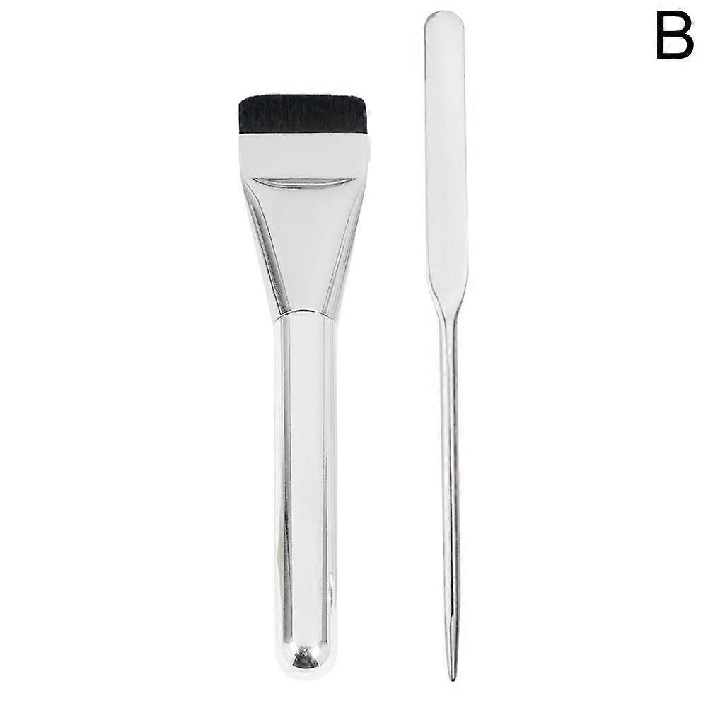 Set (B) $ Slanted foundation brush does not absorb powder, widened mask brush, light foundation makeup tool, makeup brush
