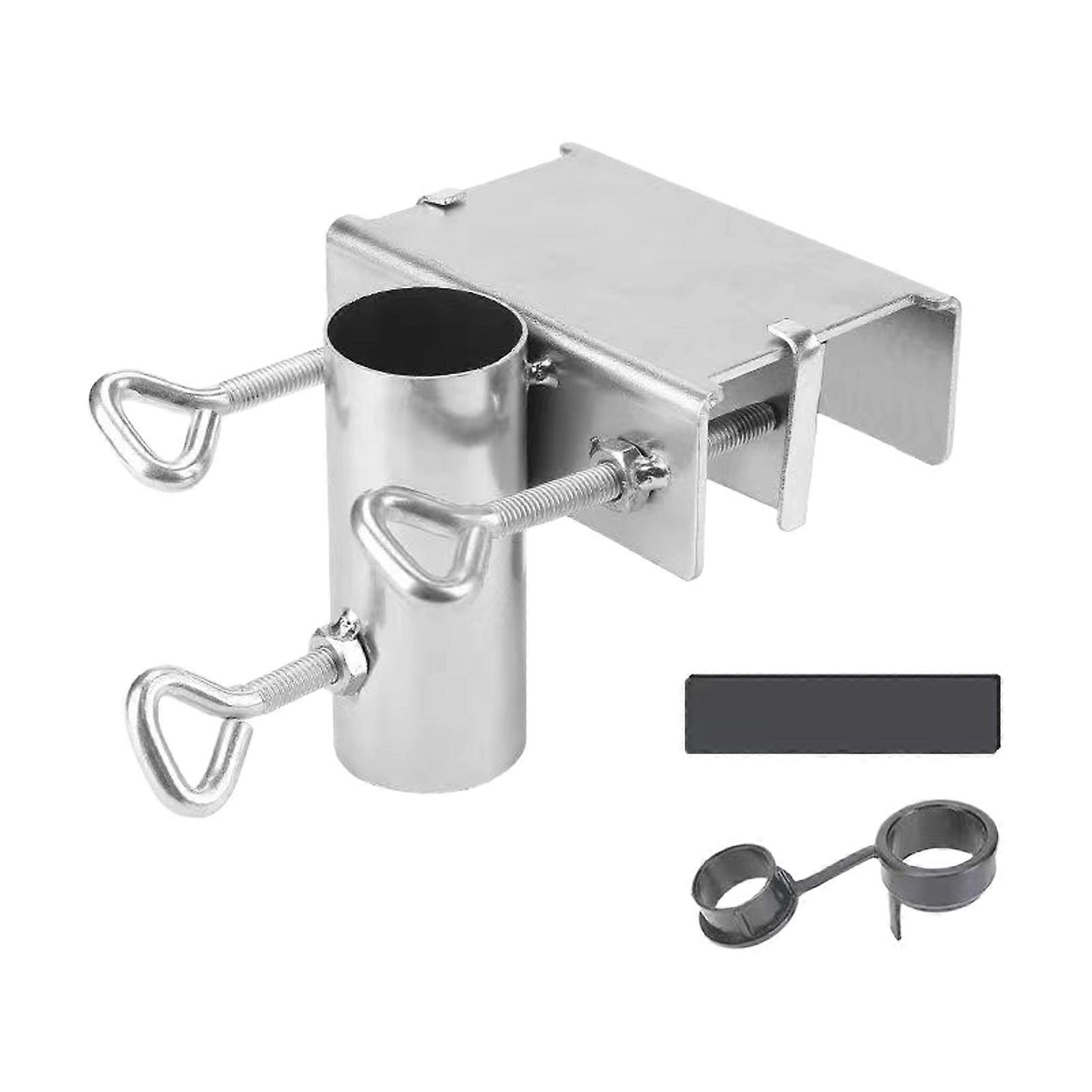 Deck Parasol Mount Space Saving Design for Balconies Courtyards Deck Railing Fit Up to 1.5 Inch Umbrellas
