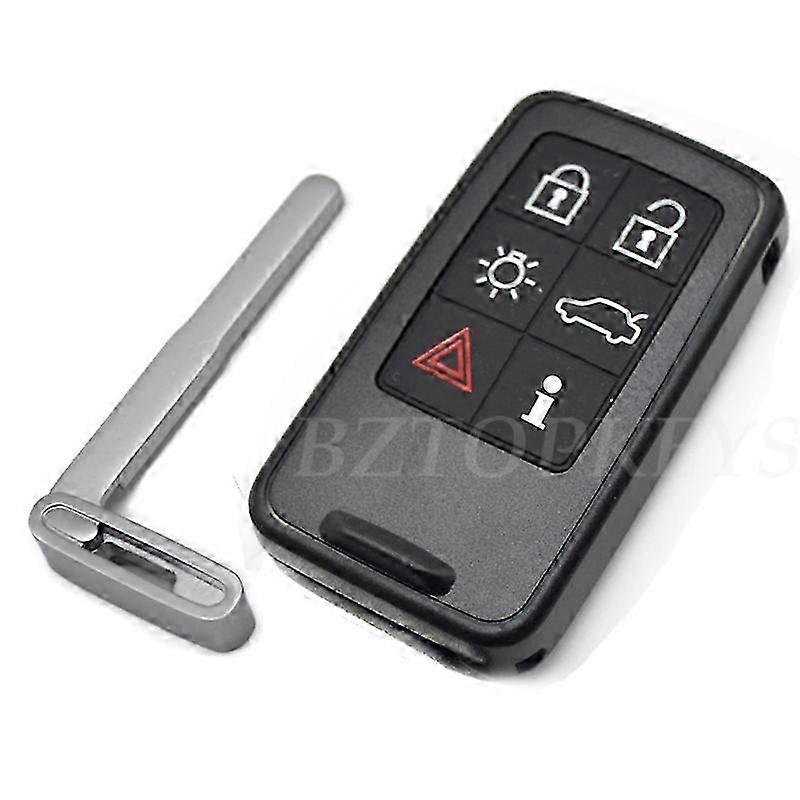 Smart Key Replacement for S60 V60 V70 S80 XC70 XC60 2008-2017 5/6 Button Remote Keyless Entry Case