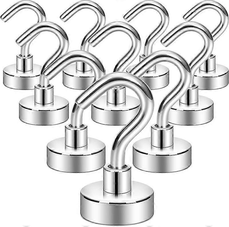 magnetic hanging hooks - 16 mm - 10 Hanging hooks - Magnetic hooks - Hook magnets - Strong magnets
