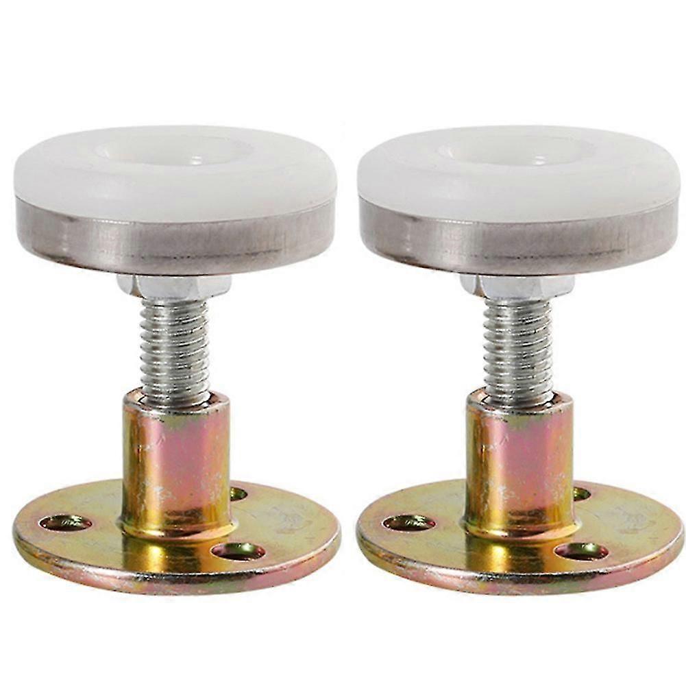 2Pcs Adjustable Threaded Anti-Shake Bed Frame Telescopic Room Wall Support Tool