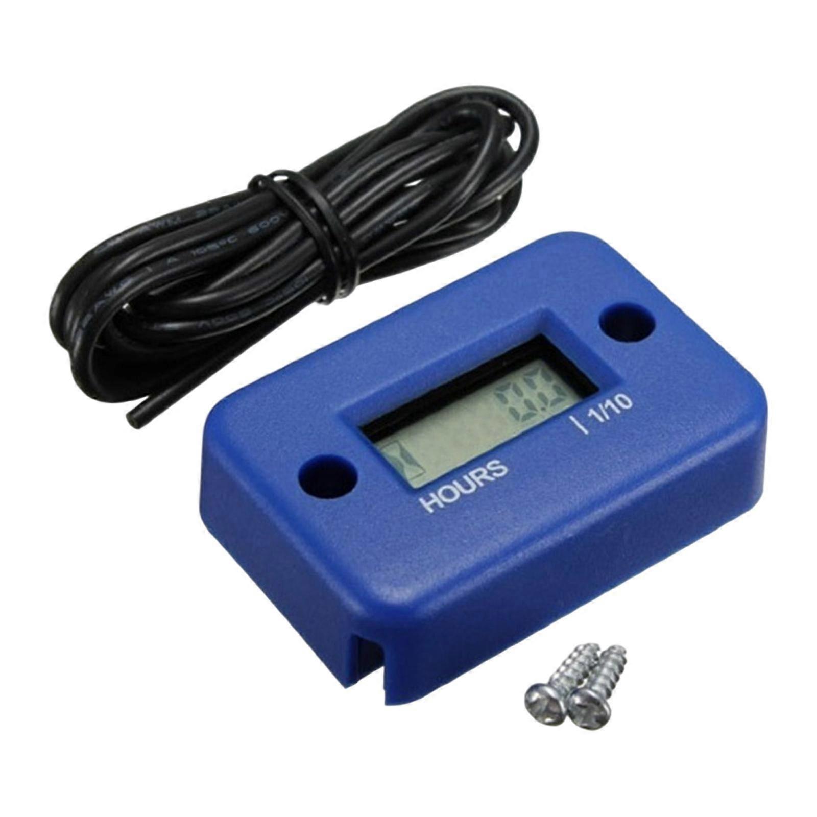 Inductive Engine Gauge Hour Meter Waterproof Yellow