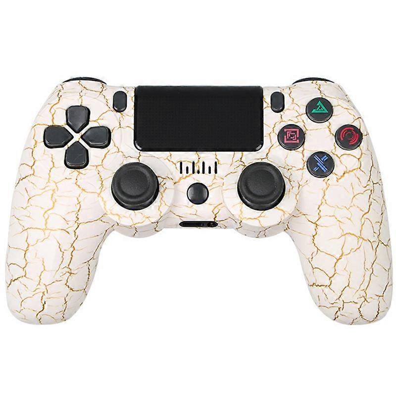 Wireless Bluetooth-compatible Controller with Lightbar Dual Vibratingme Handle Pattern Painted