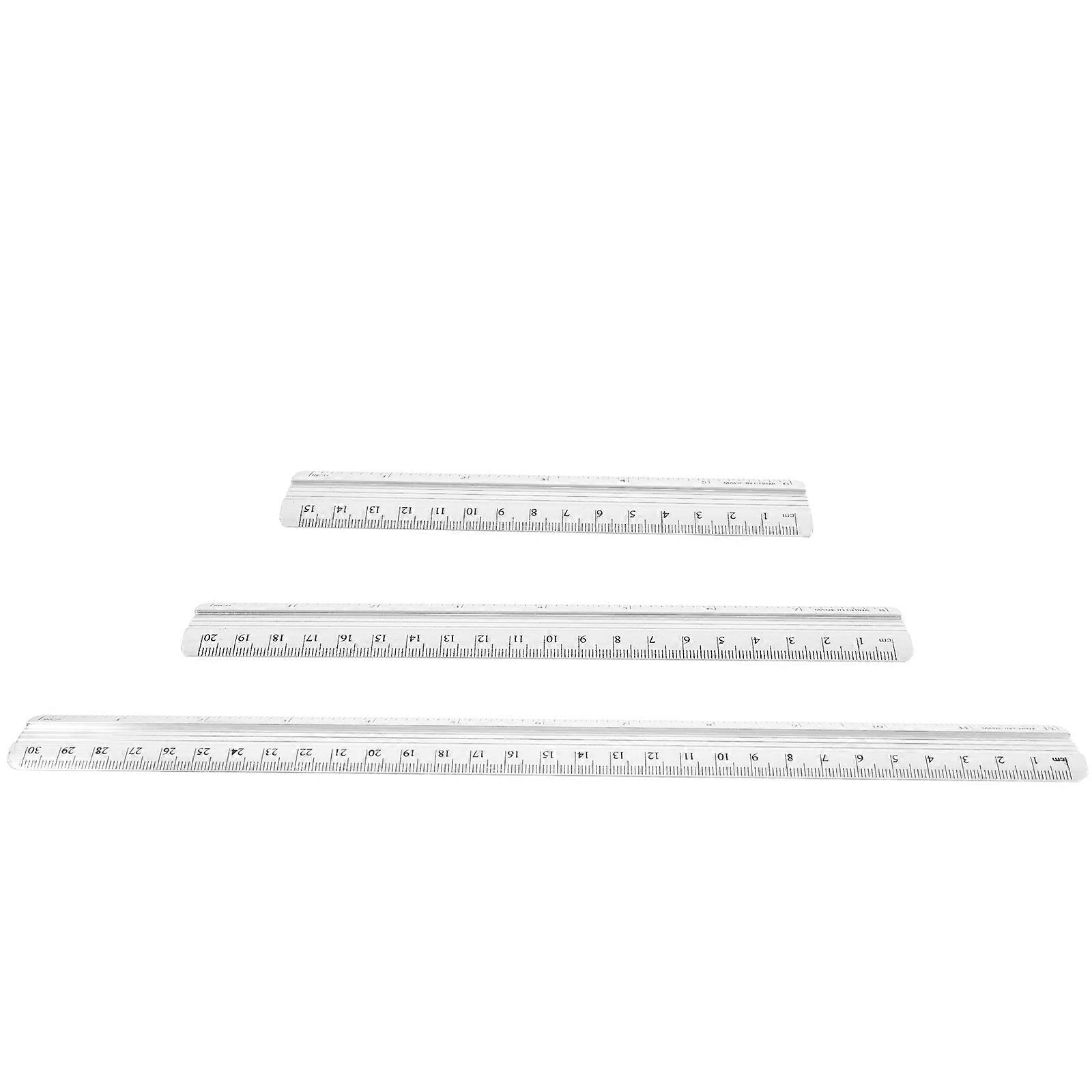 Here's a polished and professional product description for your **6pcs Aluminum Ruler Set**:
### **6pcs Aluminum Ruler Set – Smooth, Safe Edges |