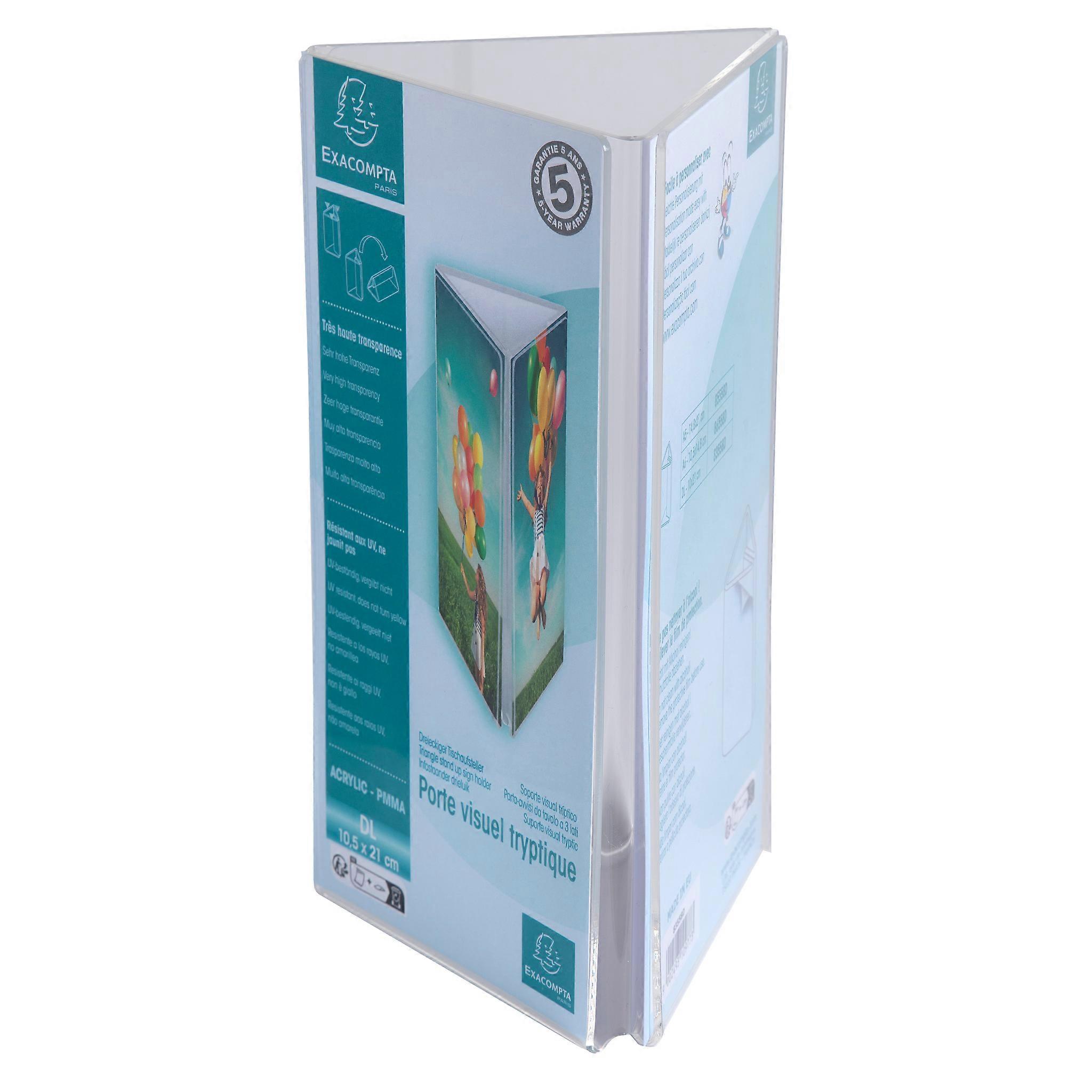Exacompta 83558D 10x Tríptico soportes visual DL