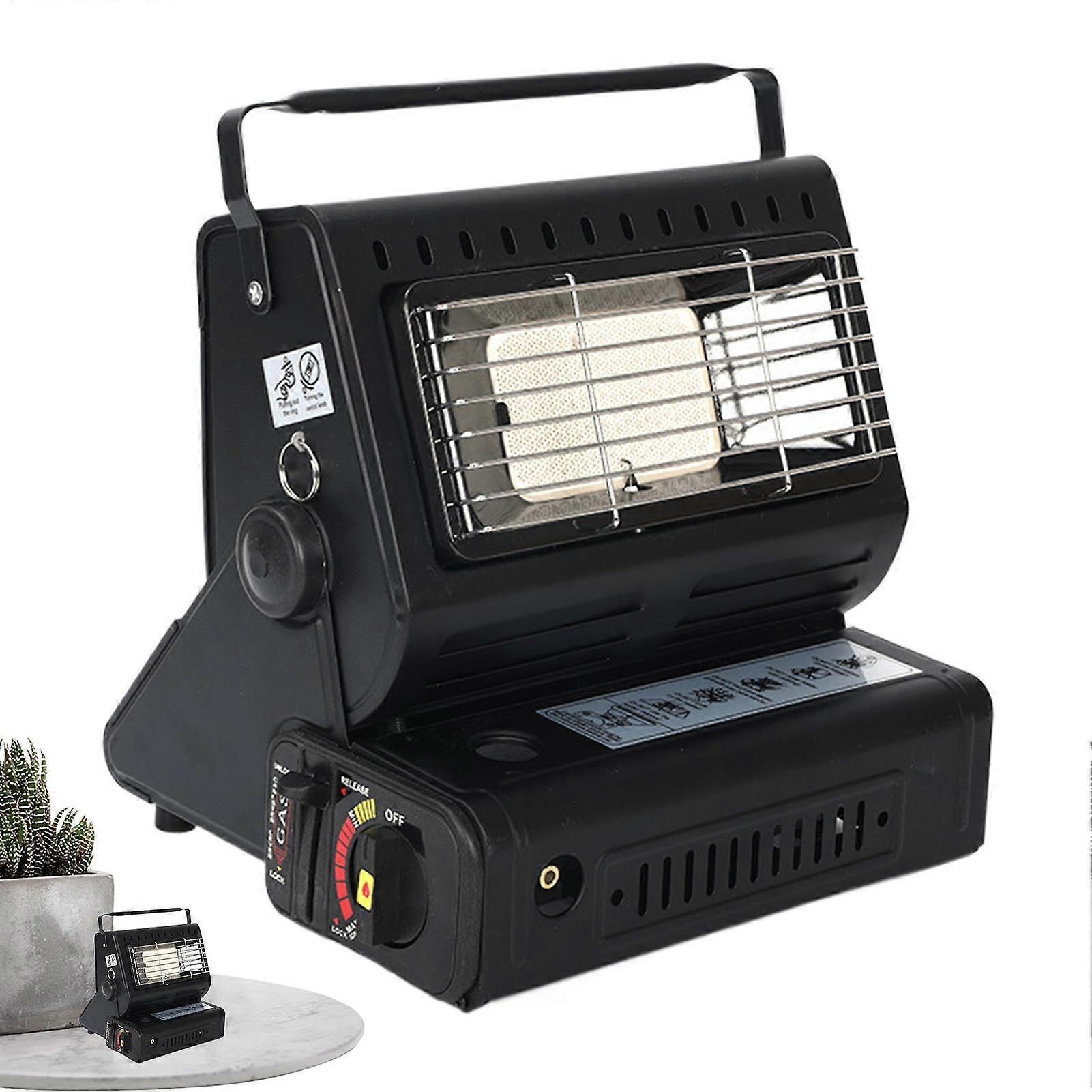 tent heater for camping, portable hunting heater for outdoor use with handle, Black