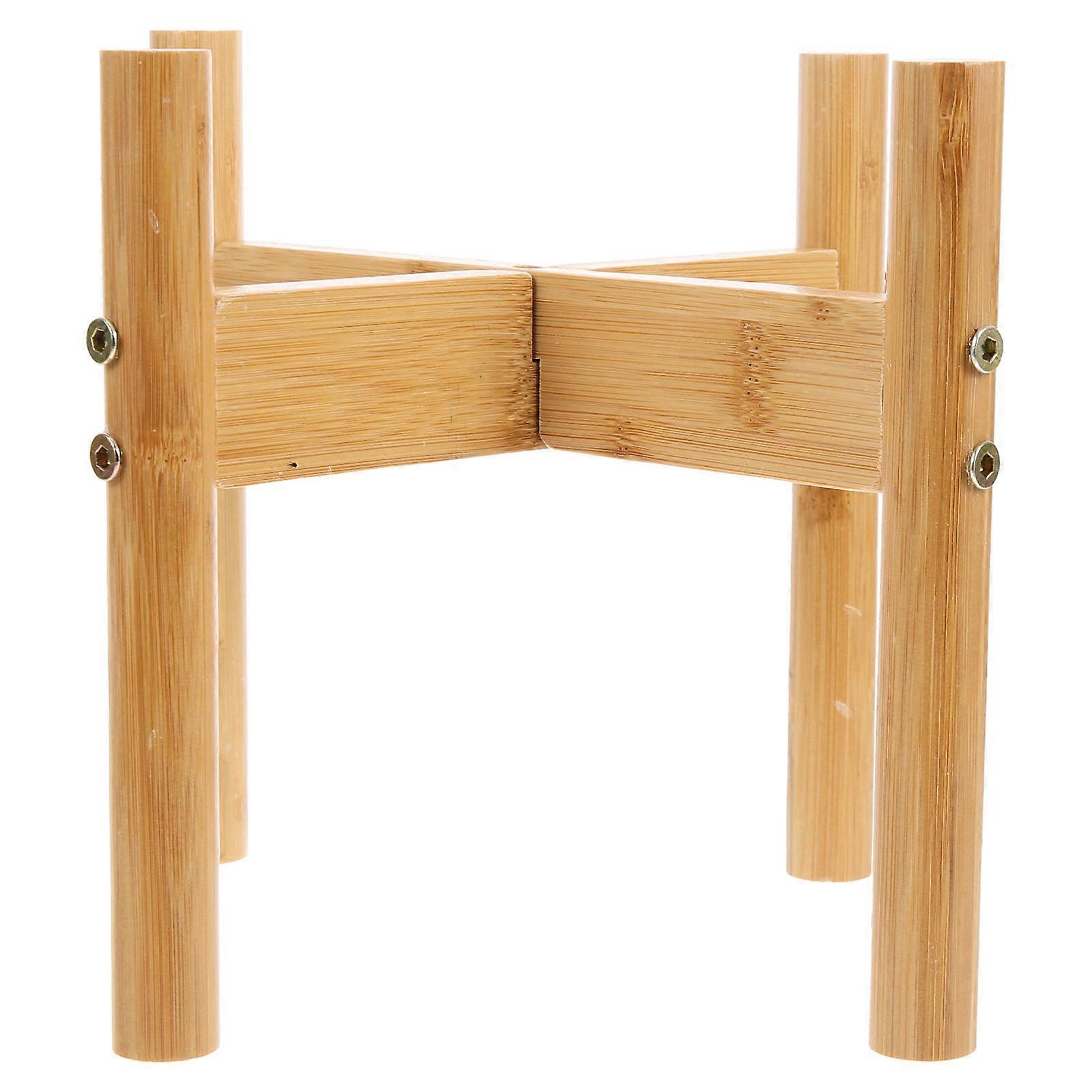 Bamboo Elevated Pet Feeder Holder   Durable & Stable Stand for Cats and Dogs, Multi Function Design for Comfortable Eating