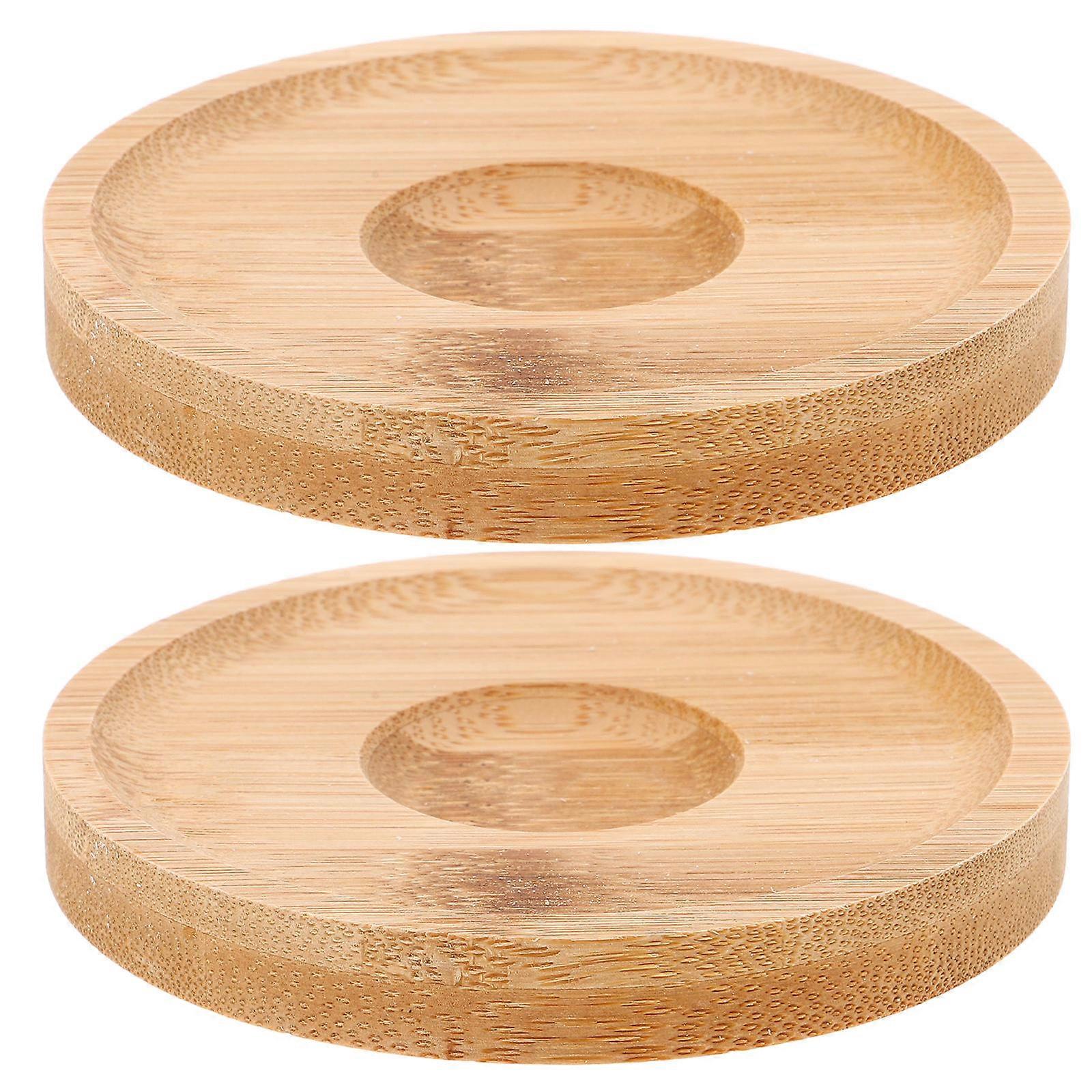 Bamboo Coasters Designed for Rotating Whiskey Glasses with Appeal