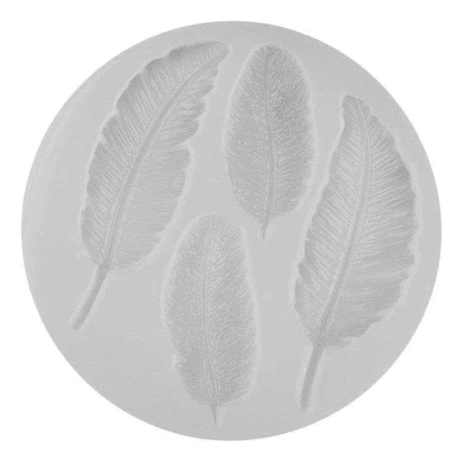 2025 Chocolate Baking Mold, Feather Silicone Fondant Molds for Multipurpose Silicone Mold, Compact and Portable Design, Easy to Clean & Store, Ideal f