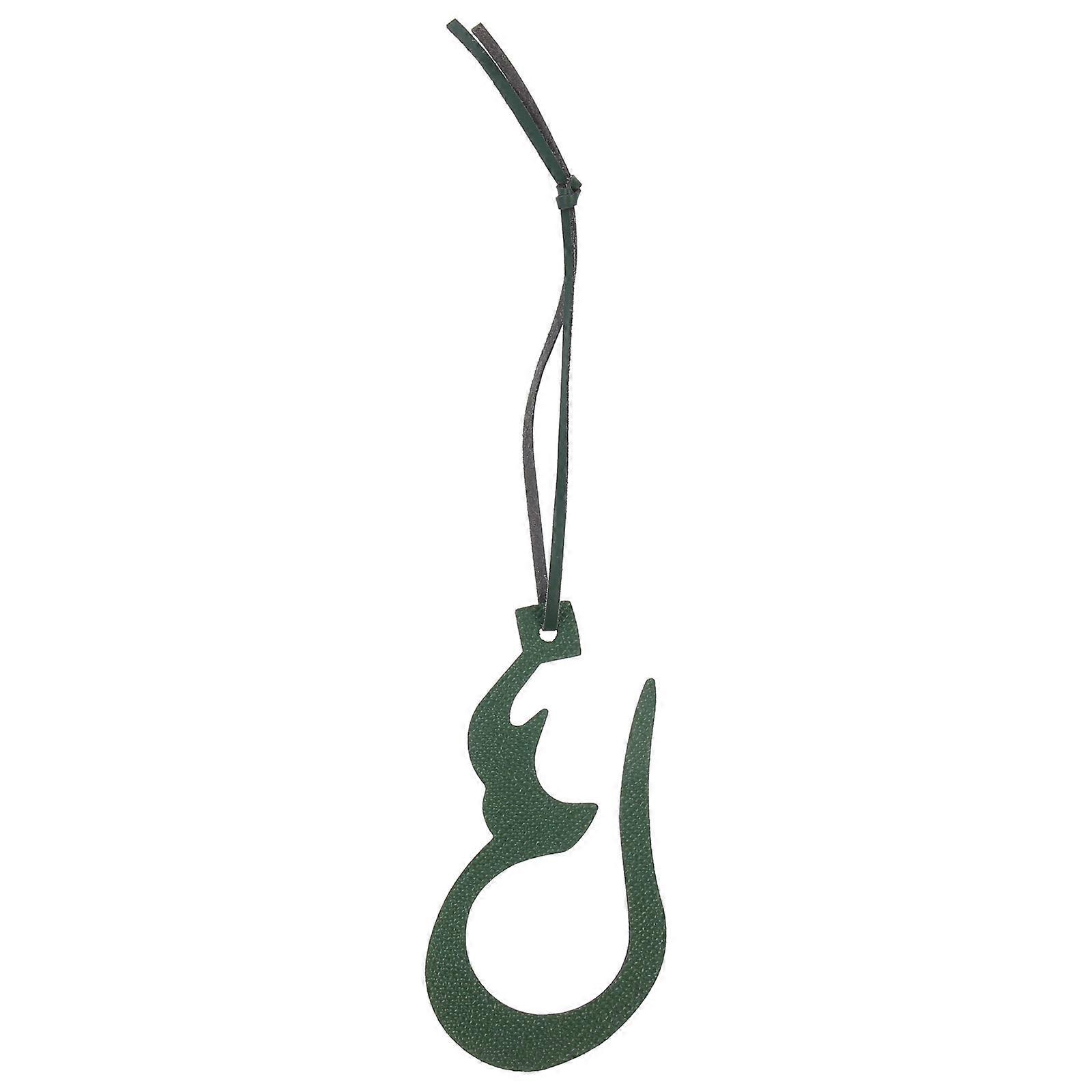 Small Car Charm Pendant Home Decoration Everyday Use Bag Accessory 11.2X5.7cm Green 1Set