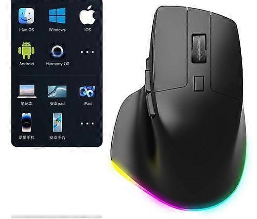 - Mouse - ergonomic - optical - 7 buttons - wireless - Bluetooth - space gray - for