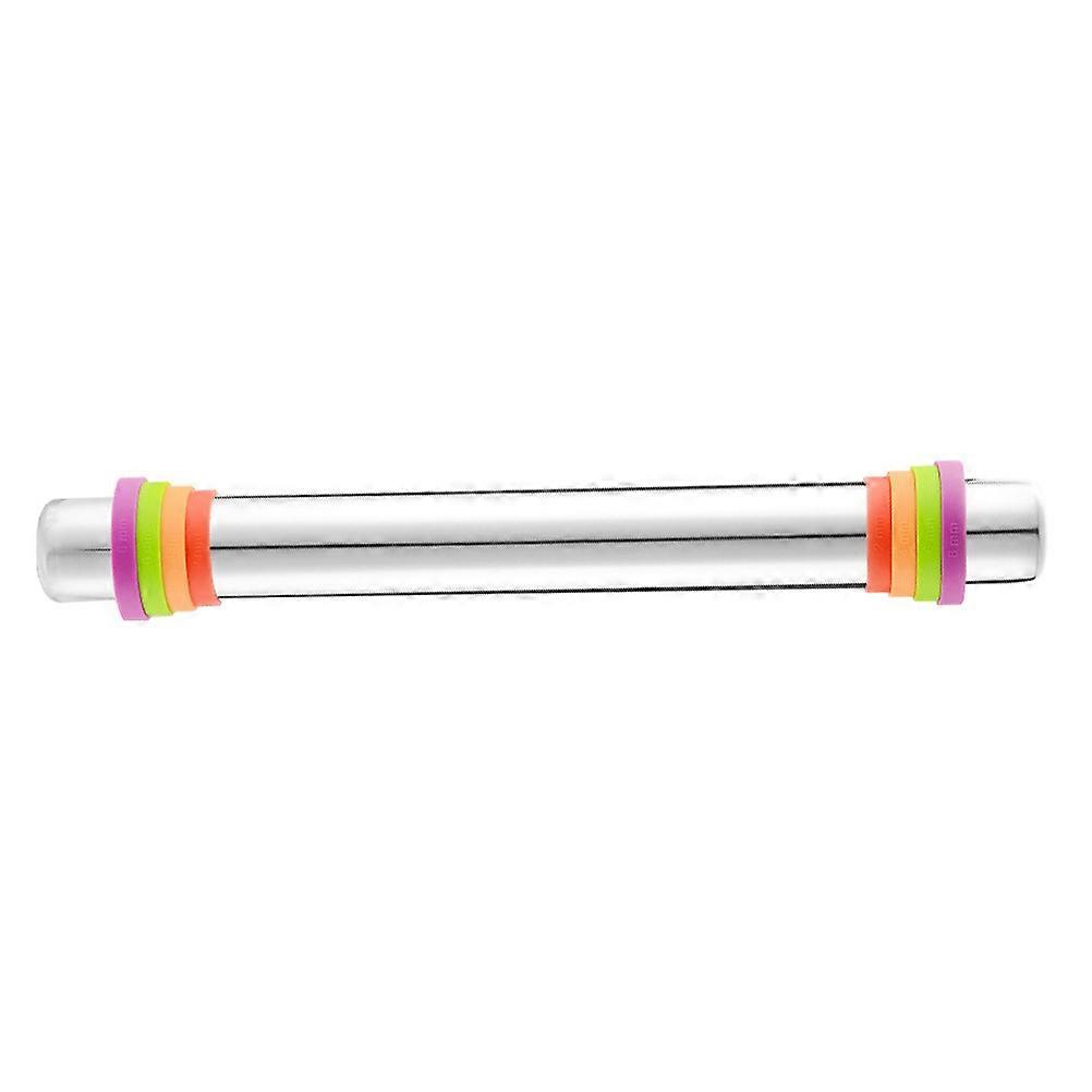 Adjustable Rolling Pin For Baking Non Stick Rolling Pin Cylindrical Shape Silicone Material Family Baking Tool 1Pack