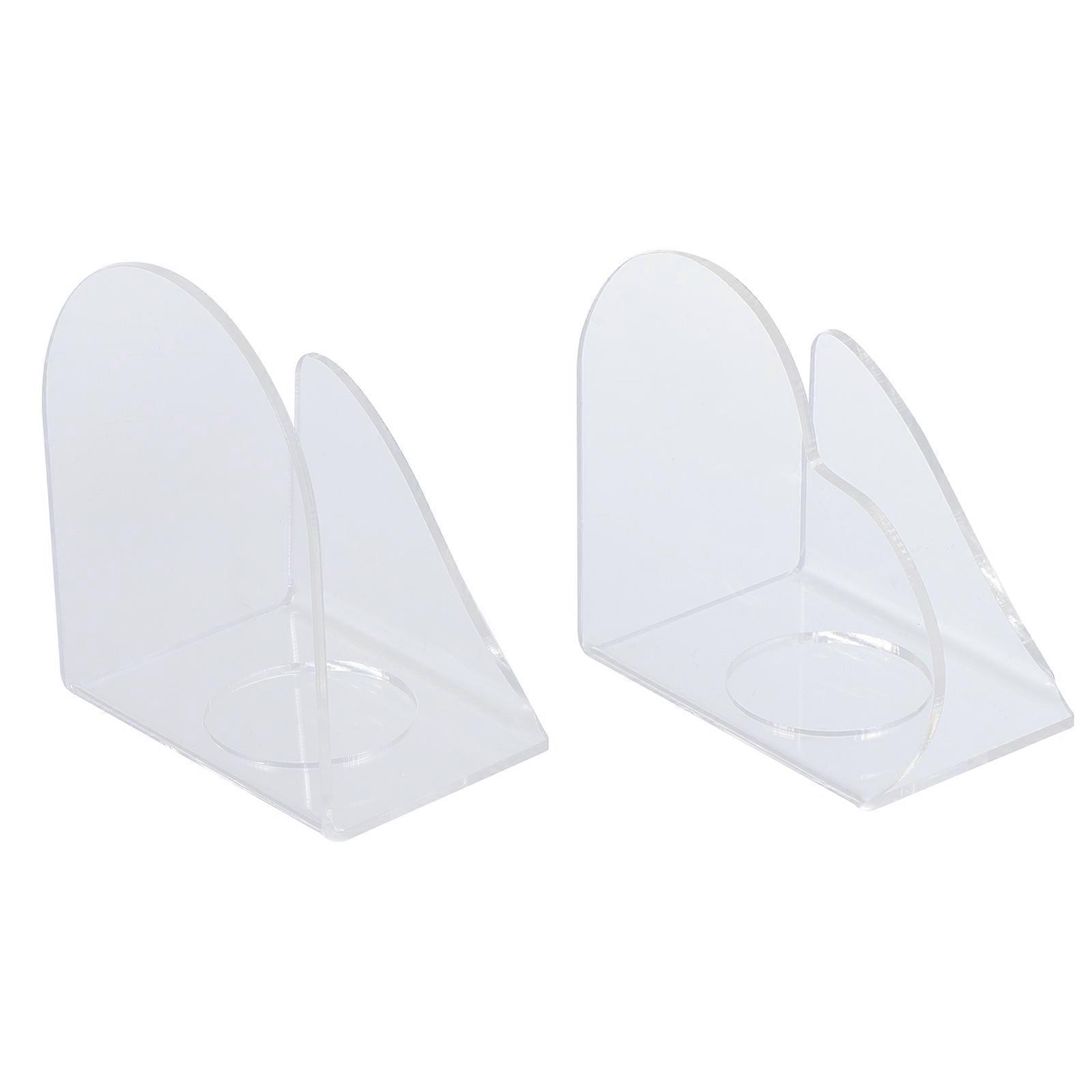 Transparent Acrylic Color Mixing Plate for Painting Use Easy to Clean and Lightweight 2 Pcs