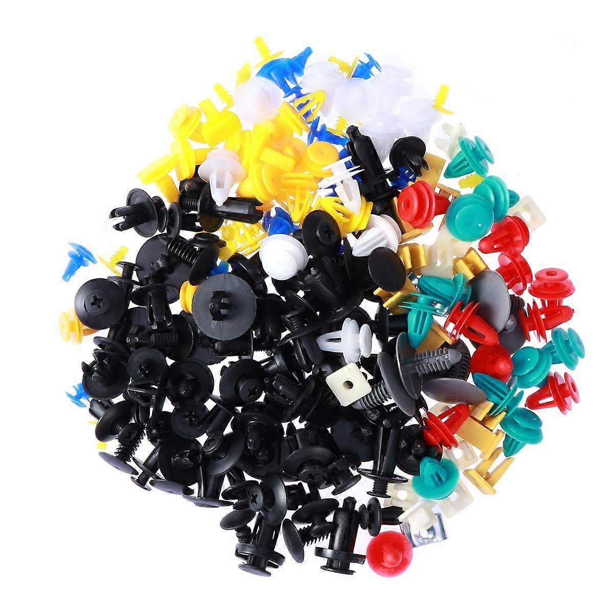 Auto Bumper Retainer Clips Kit Car Push Type Retainer Clips Car Bumper Replacement Nylon 200Pack