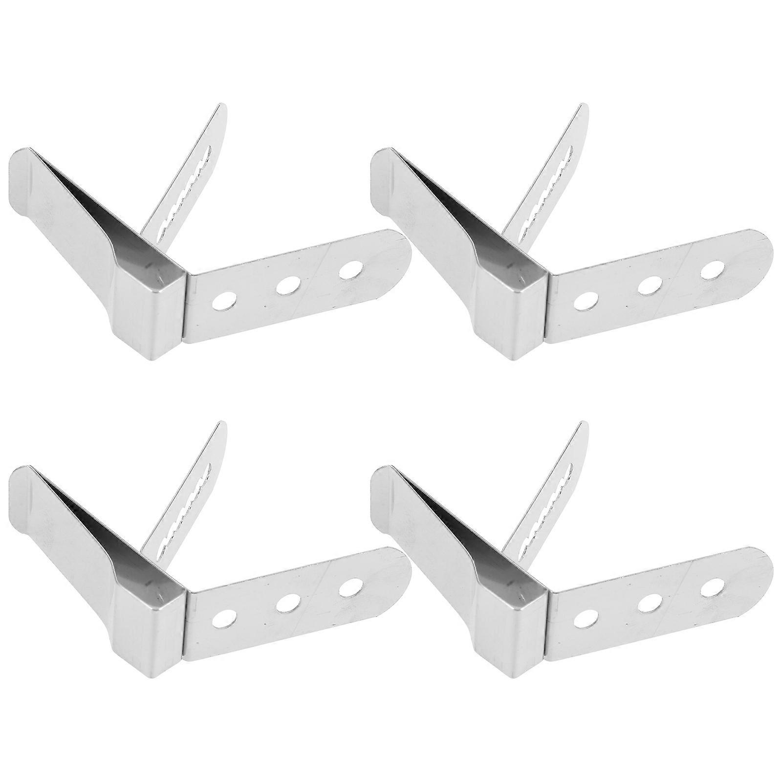 Temperature Probe Clips Kitchen Tools Saut茅 Frying Easy Removal Silver 4Pcs