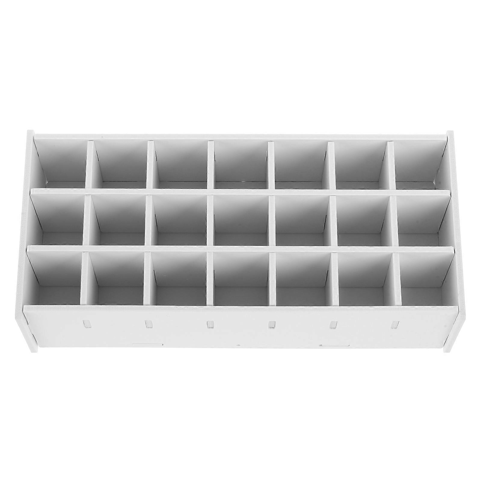 Desktop Paint Organizer Paint Organizer Storage Rack Paints School Use Rectangular Simple Design 34.30X16.00X8.90cm 1Pcs