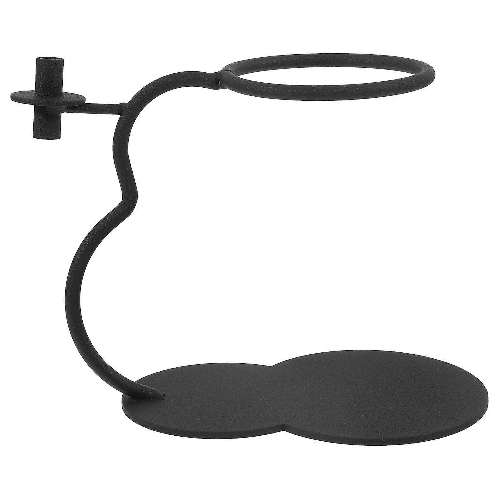 Tea Set Holder Cast Iron Teaware Rack Desktop Organization Drip Prevention 1Set