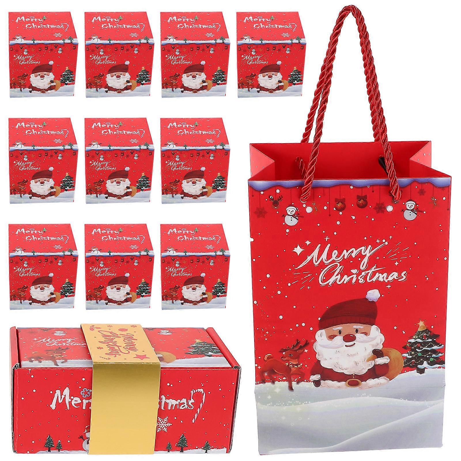 10 Pack Foldable Christmas Bounce Gift Boxes – Reusable Red Packet Style Candy & Present Containers for Birthdays, Anniversaries, Valentine’s Day,
