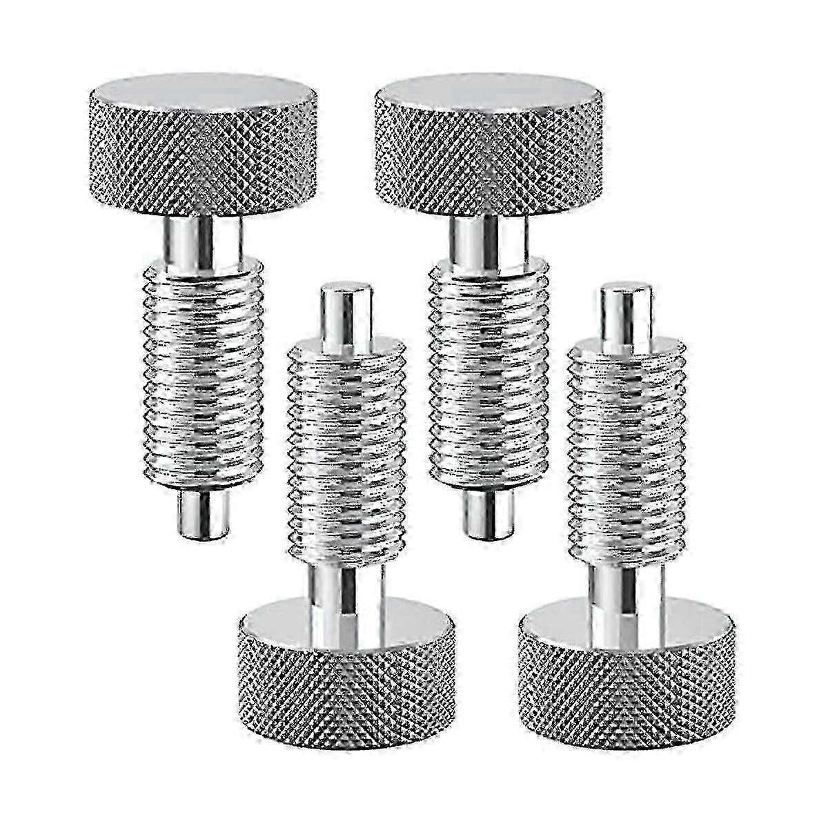 4 Pcs Hand Retractable Spring Plunger With Knurled Handle ,lock Out M6 Type Quick Release Pins For