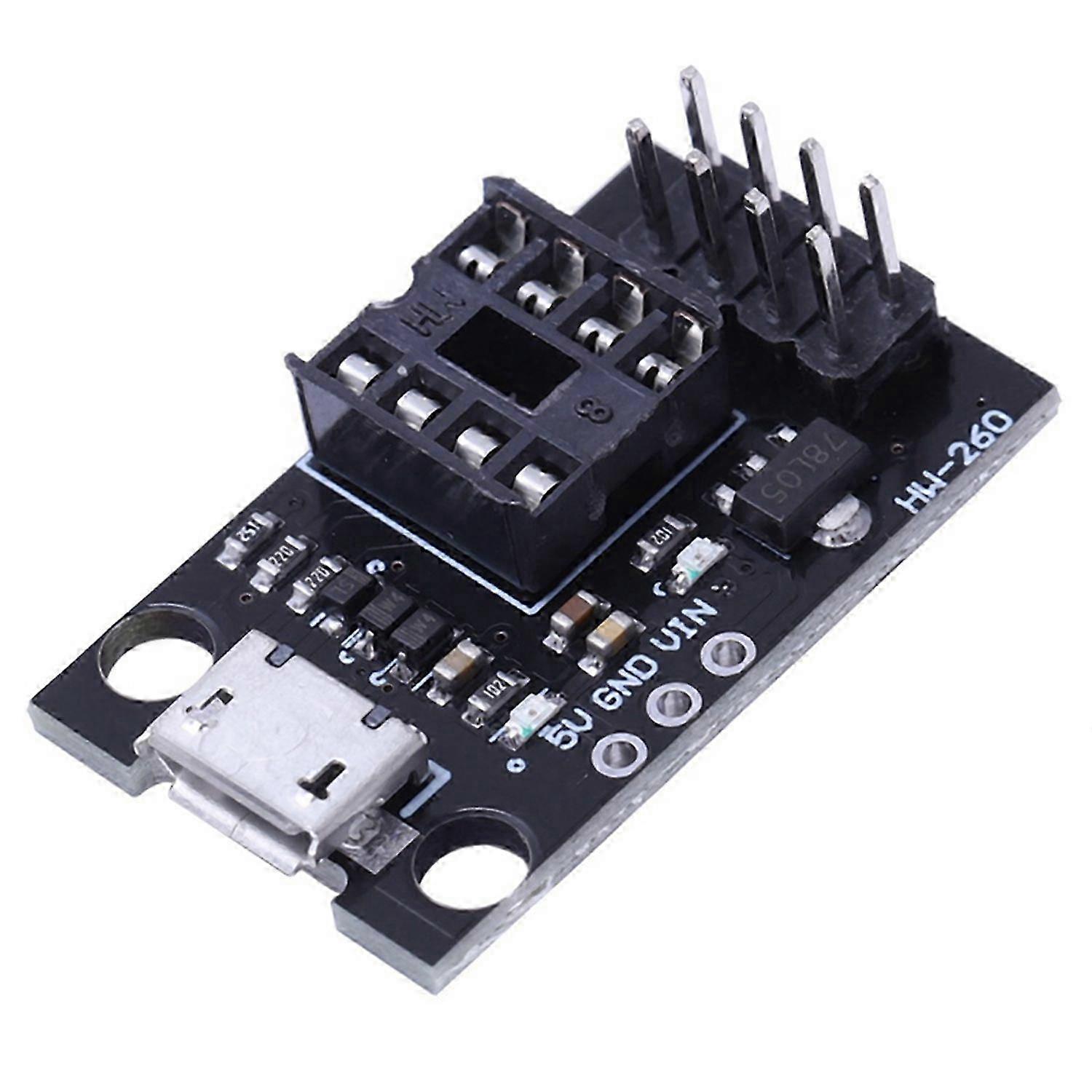 Carte de programmation de développement pour ATtiny13A/ATtiny25/ATtiny45/ATtiny85