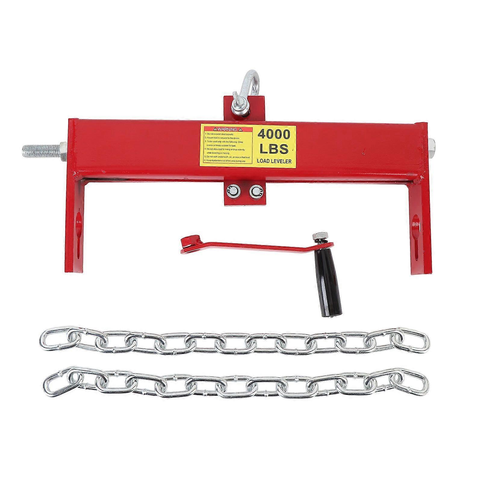 Engine Hoist Shop Crane Accessory 4000lbs Movable Adjustable Iron Engine Load Leveler for Gearbox MK80645