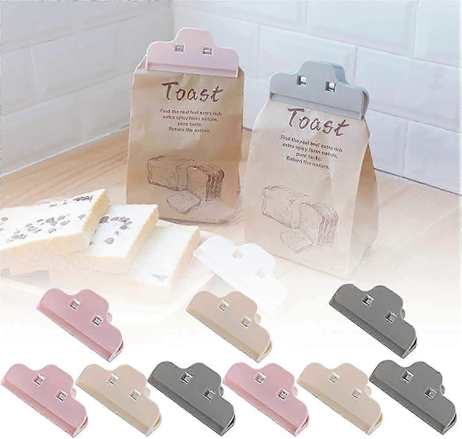 Plastic Food Storage Clips 9pcs 3colours